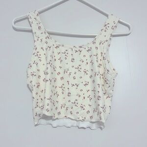 cropped tank with flowers!